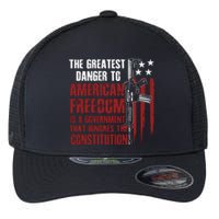 Gun Usa Flag American Freedom Funny Government Flexfit Unipanel Trucker Cap