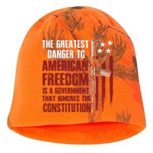 Gun Usa Flag American Freedom Funny Government Kati - Camo Knit Beanie