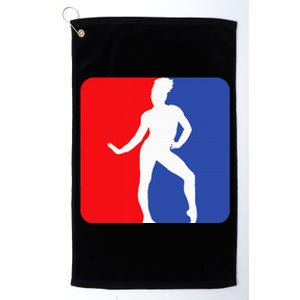 Gymnastics Usa Flag Themed Gift For Floor Routine Gymnast Platinum Collection Golf Towel