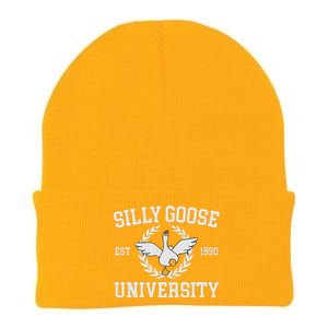 Goose University Funny Knit Cap Winter Beanie