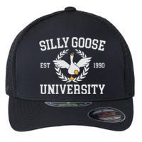 Goose University Funny Flexfit Unipanel Trucker Cap