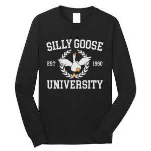 Goose University Funny Long Sleeve Shirt