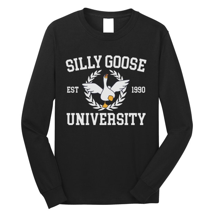 Goose University Funny Long Sleeve Shirt