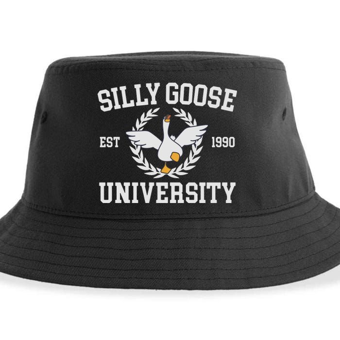 Goose University Funny Sustainable Bucket Hat