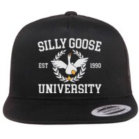 Goose University Funny Flat Bill Trucker Hat