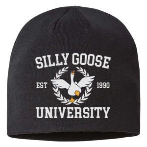 Goose University Funny Sustainable Beanie