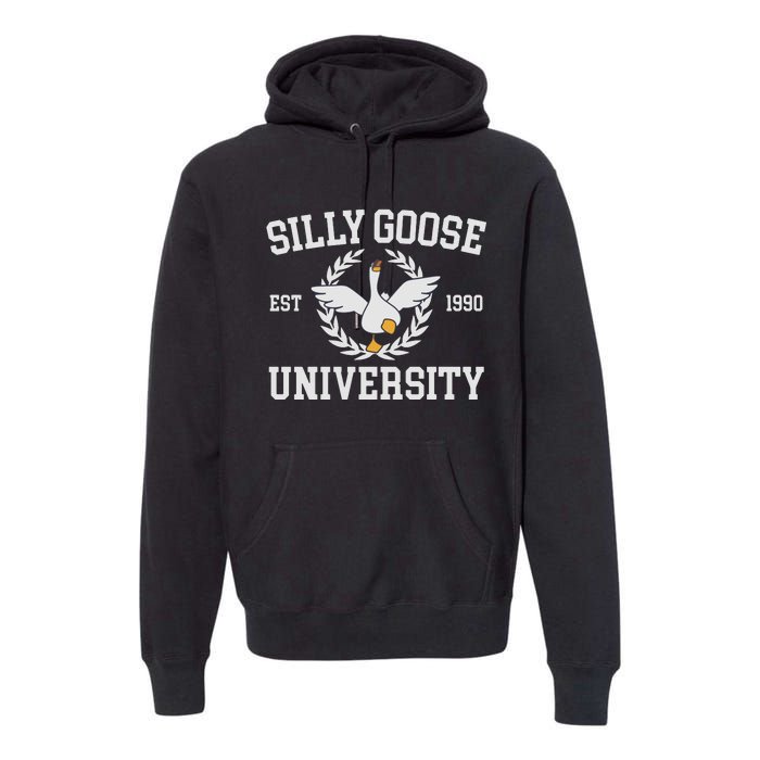 Goose University Funny Premium Hoodie