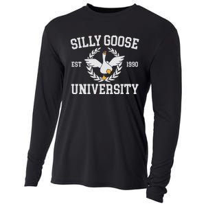 Goose University Funny Cooling Performance Long Sleeve Crew