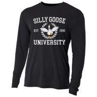 Goose University Funny Cooling Performance Long Sleeve Crew