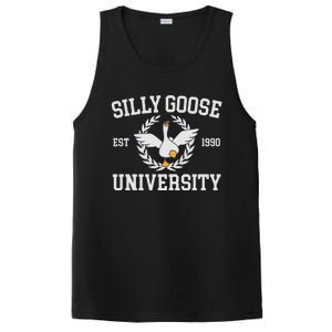 Goose University Funny PosiCharge Competitor Tank