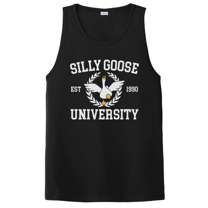 Goose University Funny PosiCharge Competitor Tank