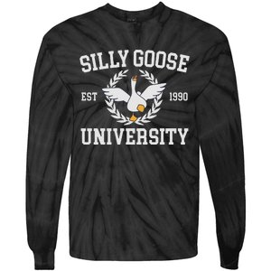 Goose University Funny Tie-Dye Long Sleeve Shirt