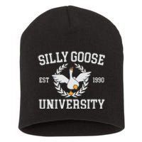 Goose University Funny Short Acrylic Beanie