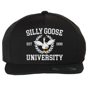 Goose University Funny Wool Snapback Cap