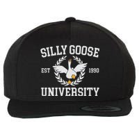 Goose University Funny Wool Snapback Cap