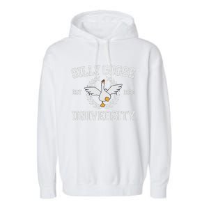 Goose University Funny Garment-Dyed Fleece Hoodie