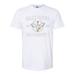 Goose University Funny Softstyle CVC T-Shirt