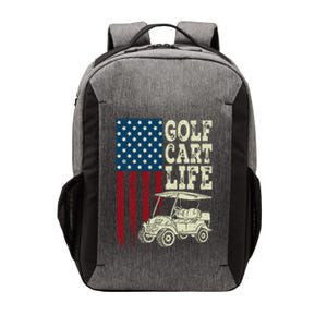 Golf Us Flag Golf Cart Life Gift Funny Golf Vector Backpack