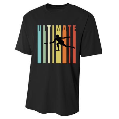 Great Ultimate Frisbee Motif Gift Performance Sprint T-Shirt