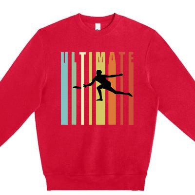 Great Ultimate Frisbee Motif Gift Premium Crewneck Sweatshirt