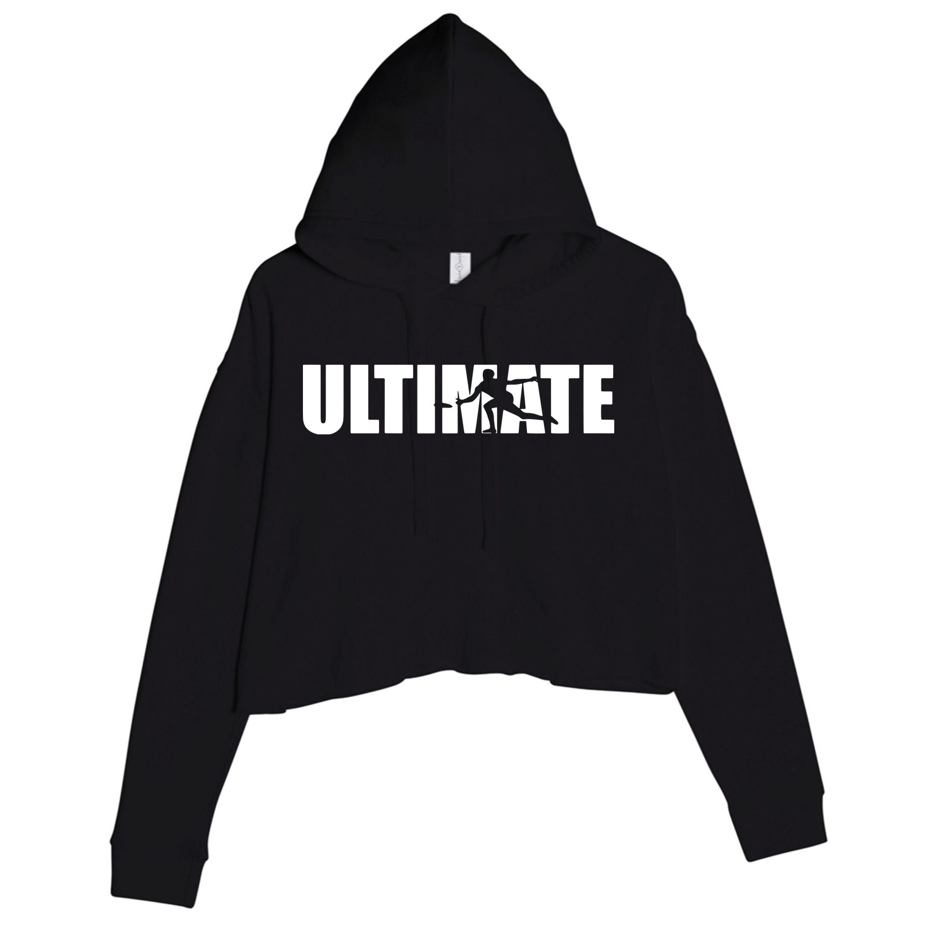 Great Ultimate Frisbee Gift Design Crop Fleece Hoodie