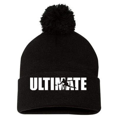 Great Ultimate Frisbee Gift Design Pom Pom 12in Knit Beanie