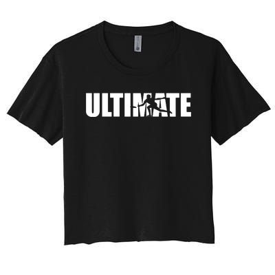 Great Ultimate Frisbee Gift Design Women's Crop Top Tee