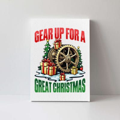 Gear Up For Christmas Steampunk Christmas Holiday Canvas