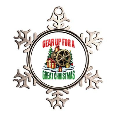 Gear Up For Christmas Steampunk Christmas Holiday Metallic Star Ornament