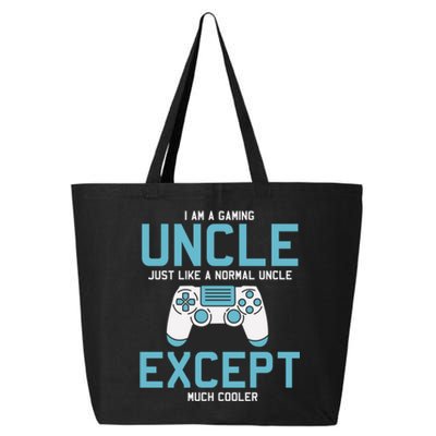 Gamer Uncle Funny Gaming Funny Gift For Uncles Video Gamer Gift 25L Jumbo Tote