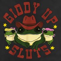 Giddy Up Funny Frogs Funny Western Country Cool Comfort Performance Bucket Hat