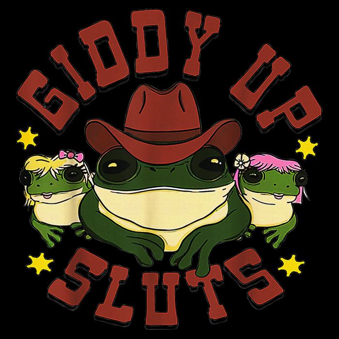 Giddy Up Funny Frogs Funny Western Country Cooling Performance Crew T-Shirt