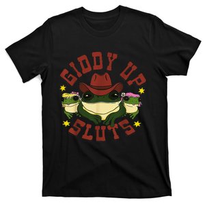 Giddy Up Funny Frogs Funny Western Country T-Shirt