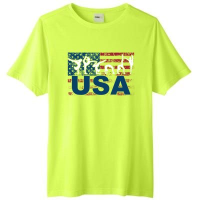 Gymnastics Usa Girl Patriotism Funny Sports Us American Gift Tall Fusion ChromaSoft Performance T-Shirt