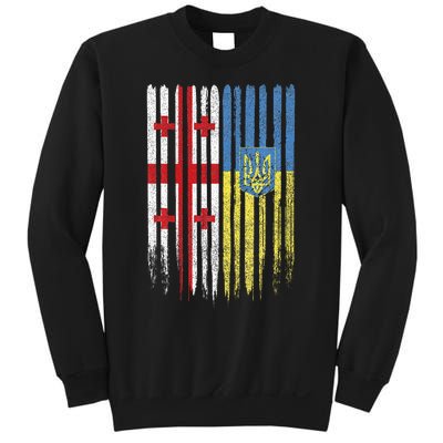 Georgia Ukraine Georgian Ukrainian Flag Sweatshirt