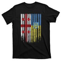 Georgia Ukraine Georgian Ukrainian Flag T-Shirt