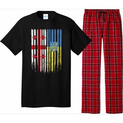 Georgia Ukraine Georgian Ukrainian Flag Pajama Set