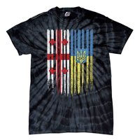 Georgia Ukraine Georgian Ukrainian Flag Tie-Dye T-Shirt