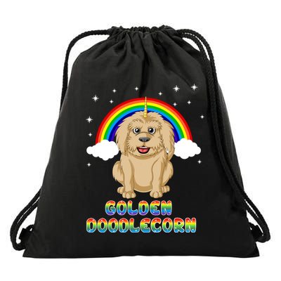 Goldendoodle Unicorn Drawstring Bag