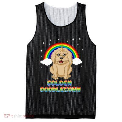 Goldendoodle Unicorn Mesh Reversible Basketball Jersey Tank