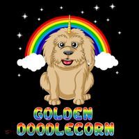 Goldendoodle Unicorn Magnet