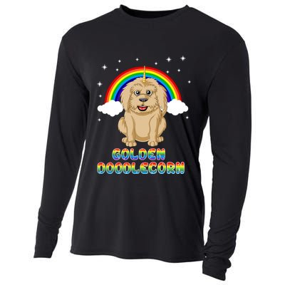 Goldendoodle Unicorn Cooling Performance Long Sleeve Crew