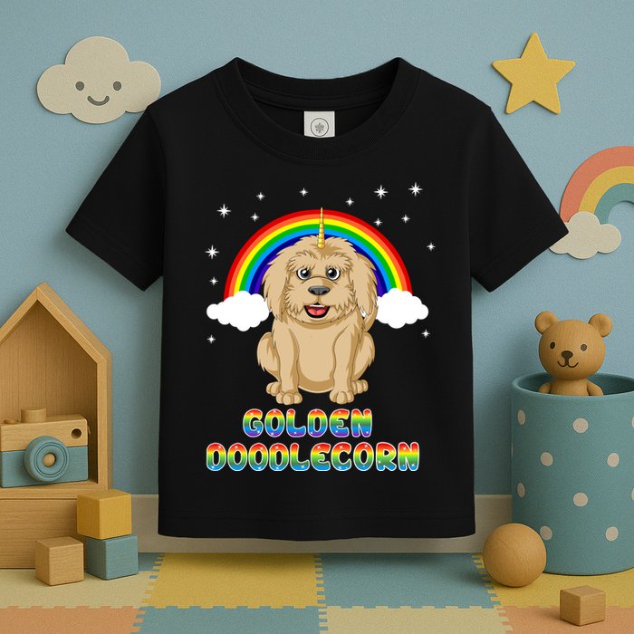 Goldendoodle Unicorn Toddler T-Shirt