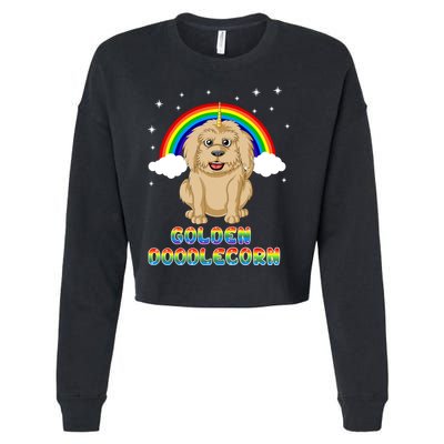 Goldendoodle Unicorn Cropped Pullover Crew