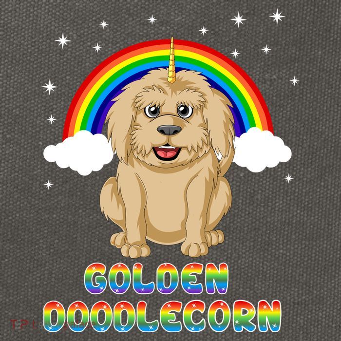 Goldendoodle Unicorn Cotton Canvas Backpack