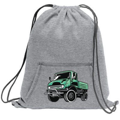 Green Unimog Sweatshirt Cinch Pack Bag