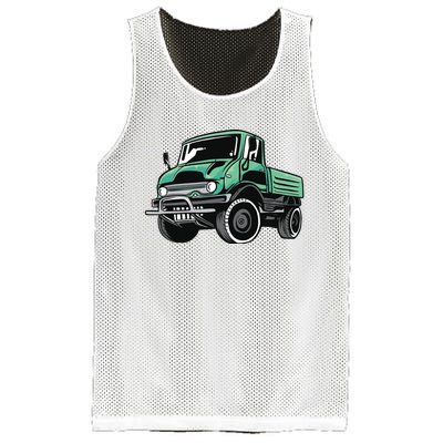 Green Unimog Mesh Reversible Basketball Jersey Tank