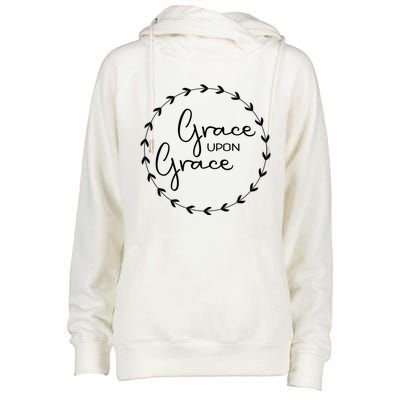 Grace Upon Grace International 'S Day Christian Gift Womens Funnel Neck Pullover Hood