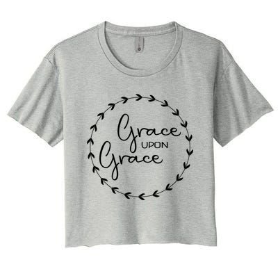 Grace Upon Grace International 'S Day Christian Gift Women's Crop Top Tee