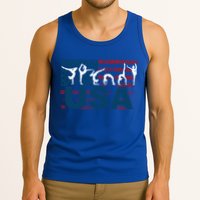 Gymnastics Usa Girl Patriotism Funny Sports Us American Gift Cute Gift Tank Top